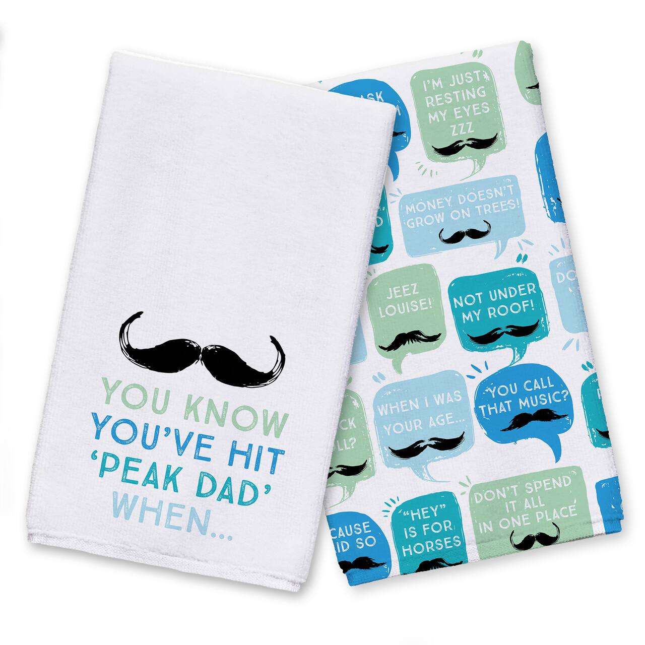 You Know You&#x27;ve Hit Peak Dad When&#x2026; Tea Towel Set